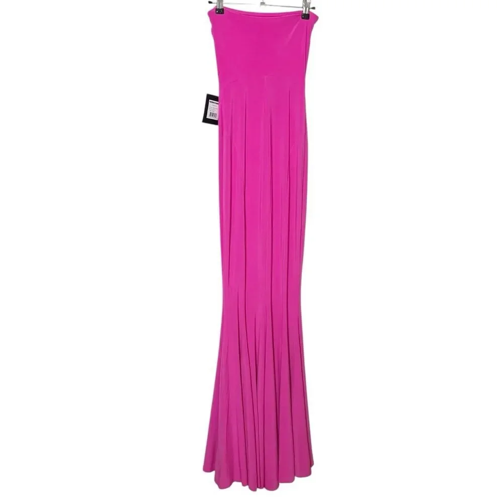 Norma Kamali NWT Strapless Fishtail Gown Size XXS Orchid Pink REVOLVE Exclusive - Picture 2 of 11